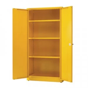 Slingsby Hazardous Substance Storage Cabinet 72x36x18" cw 3 Shelf Yellow 1