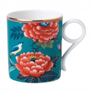 Wedgwood Paeonia Blush Mug Green Pink