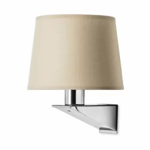 Gloss wall lamp, satin nickel, without lampshade