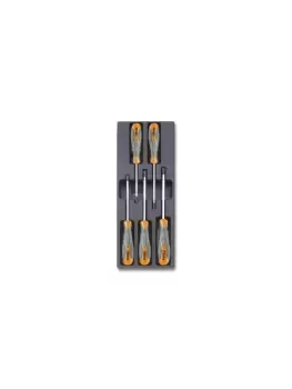 Beta Tools T176 5pc Torx Screwdriver Set in Hard Tray for Roller Cabs 024240176