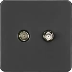 MLA Knightsbridge TV & Sat TV Outlet (Isolated) Anthracite - SF0140AT