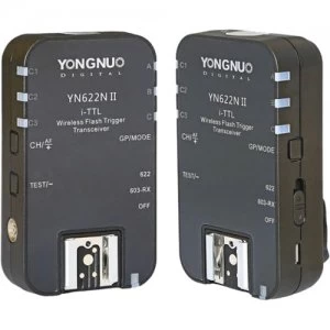 Yongnuo YN-622N II i-TTL Wireless Flash Transceiver for Nikon Cameras (2-Pack)