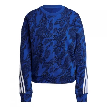 adidas Sportswear Future Icons Animal-Print Sweats - Bold Blue / Legend Ink / White