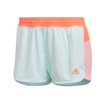 adidas Pacer Training Knit Shorts Womens - Ice Mint / Turbo