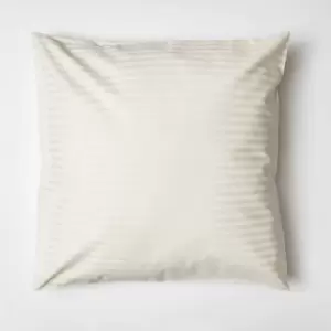 Belledorm 540 Thread Count Satin Stripe Continental Pillowcase (One Size) (Ivory) - Ivory