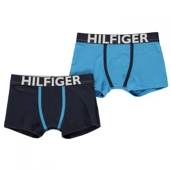 Tommy Hilfiger 2 Pack Trunks - Blue/Nvy Blazer