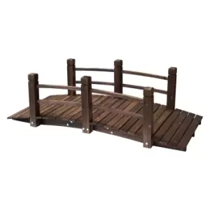 Outsunny 1.5m Wooden Garden Arch Bridge