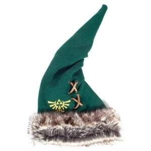 Nintendo - Furry Pointy Unisex Pointy Beanie - Green/Brown