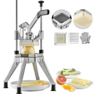 VEVOR Commercial Vegetable Fruit Chopper 3/8″ Blade Heavy Duty Professional Food Dicer Kattex French Fry Cutter Onion Slicer Stainless Steel for Tomat