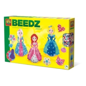 SES CREATIVE Princesses Diamond Iron-on Beads Mosaic Set, 5 Years or Above (06269)