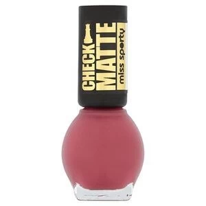 Miss Sporty Check Matte Nail Polish Perfect Rosewood Brown