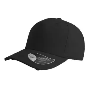 Atlantis Cargo Weathered Visor 5 Panel Cap (One Size) (Black)