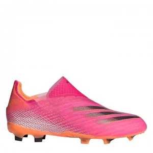 adidas X Ghosted+ Junior FG Football Boots - ShockPink/Orang