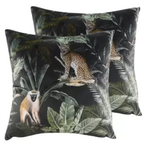 Kibale Animals Twin Pack Polyester Filled Cushions