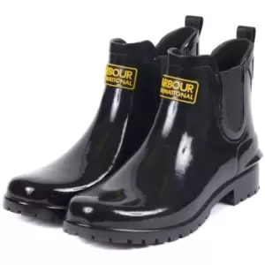 Barbour International Womens Assen Chelsea Wellington Boots Black 7