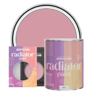 Rust-Oleum Radiator Paint, Matt Finish - Dusky Pink - 750ml