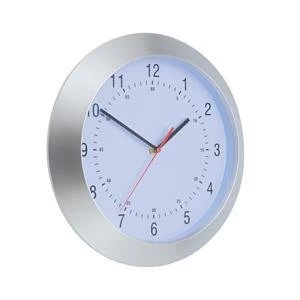 Original Wall Clock 300mm with Coloured Case Silver