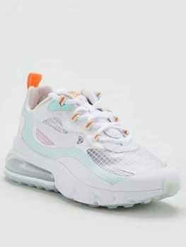 Nike Air Max 270 React SE - White/Blue, Size 4, Women