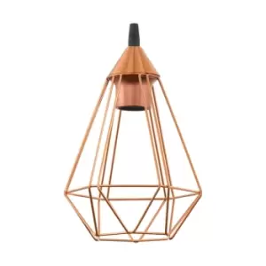 Eglo Geometric Copper Wire Shade