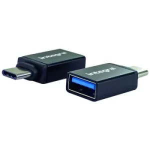 Integral USB Type-A to USB Type-C Converter x 2 Pack