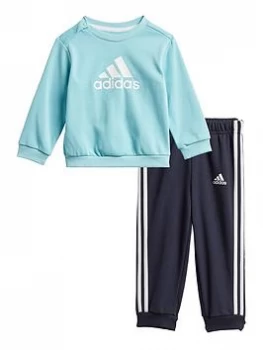 Boys, adidas Unisex Infant Badge Of Sport Jogger Set - Blue Size 2-3 Years