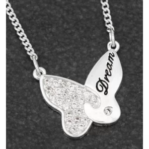 Butterfly Jigsaw Silver Plated Necklace Dream