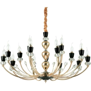 Ideal Lux Vanity - 15 Light Pendant Light Black