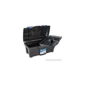 Silverline - 250294 18 plastic tool box storage chest bag & removable tray