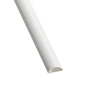 D-Line White 16mm Semi-circle Trunking length (L)2m