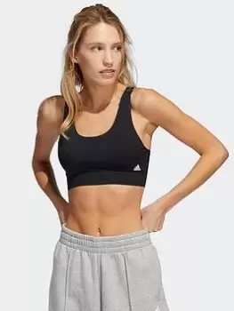 adidas Purelounge Light-support Bra, Black/White Size M Women