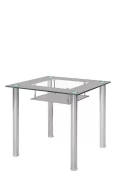 Tempered Glass 105cm Dining Table