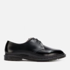 Dr. Martens Mens Archie II Polished Smooth Leather Derby Shoes - Black - UK 7 - Black