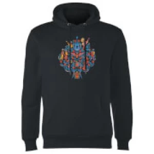 Coco Tree Pattern Hoodie - Black - XXL