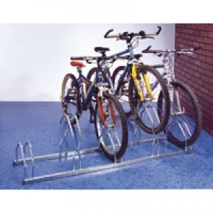 Slingsby Cycle Rack For 5 Cycles Zinc Plated Grey 320077