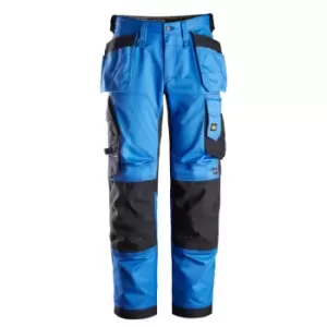 Snickers 6251 Allround Work Stretch Loose Fit Trousers Holster Pockets True Blue/Black 31" 35"