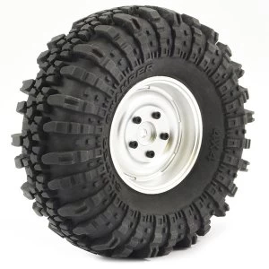 Fastrax 1:10 Crawler Swamper 1.9 Scale Wheel &amp;#248;118Mm Tyre (Silver)