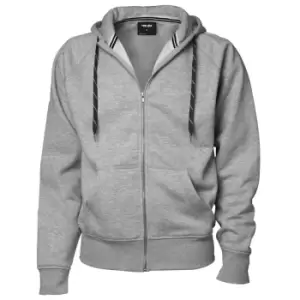 Tee Jays Mens Full Zip Hooded Sweatshirt (L) (Heather Grey)