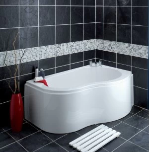 Wickes Wave Shaped Right Hand Corner Bath - 1500mm