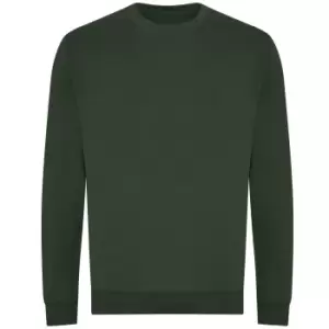 Awdis Unisex Adult Organic Sweatshirt (XL) (Bottle Green)