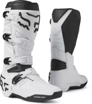 FOX Comp Motocross Boots, black-white, Size 50, black-white, Size 50