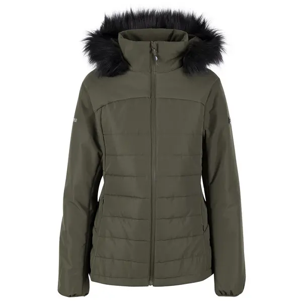 Trespass Womens Translate Warm Padded Hooded Coat 10/S - Bust 34' (86cm) Dark Vine TRE5095-DRV-S