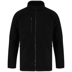 Henbury Unisex Adult Recycled Polyester Fleece Jacket (XL) (Black)