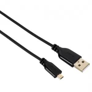 Hama USB 2.0 Connection Cable A plug mini B plug (B8 pin) 0.75 m Black