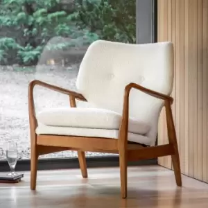 Joso Linen Armchair Cream