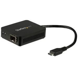 Startech Fibre Optic Converter USB C Open SFP