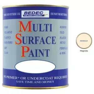 Bedec Multi Surface Paint - Gloss - Magnolia - 250ml - Magnolia