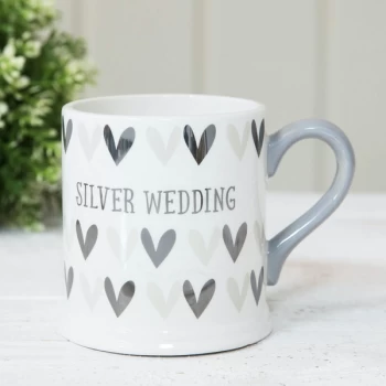 Quicksilver Mug with Foil - Silver Wedding