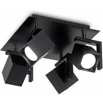 Ideal Lux Lighting - Ideal Lux Mouse - 4 Light Ceiling Light Black