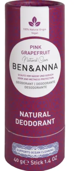 Ben and Anna Pink Grapefruit Deodorant Stick 40g