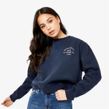 Jack Wills Wills Mellor Crew Sweatshirt - Navy